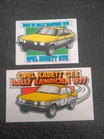 Opel Kadett C GTE Rally stickers ,2x, Verzamelen, Stickers, Ophalen of Verzenden, Zo goed als nieuw