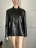 i34 Witteveen mt 42=L echt-leren jasje blazer colbert zwart, Kleding | Dames, Zwart, Maat 42/44 (L), Ophalen of Verzenden, Zo goed als nieuw