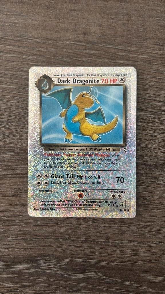 Dark Dragonite #5/110 - Legendary collection, Hobby en Vrije tijd, Verzamelkaartspellen | Pokémon, Zo goed als nieuw, Losse kaart