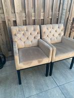 4 beige mooie eetkamerstoelen, Huis en Inrichting, Stoelen, Ophalen of Verzenden, Zo goed als nieuw, Vier