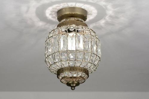 kristal glas messing plafondlamp keuken tafel bank bed lamp, Huis en Inrichting, Lampen | Hanglampen, Nieuw, Minder dan 50 cm