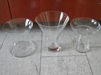 vaas / glas voor biedermeier - boeket - 3 varianten, Overige kleuren, Ophalen of Verzenden, Minder dan 50 cm, Glas