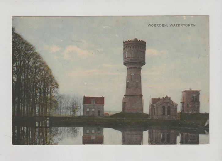 Woerden - Watertoren * 250814-97, Verzamelen, Ansichtkaarten | Nederland, Ongelopen, Utrecht, Voor 1920, Ophalen of Verzenden