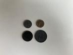 Nederland, 1 cent 1942+1943, 10 cent 1942, 25 ct 1941, zink, Postzegels en Munten, Munten | Nederland, Ophalen of Verzenden, Koningin Wilhelmina