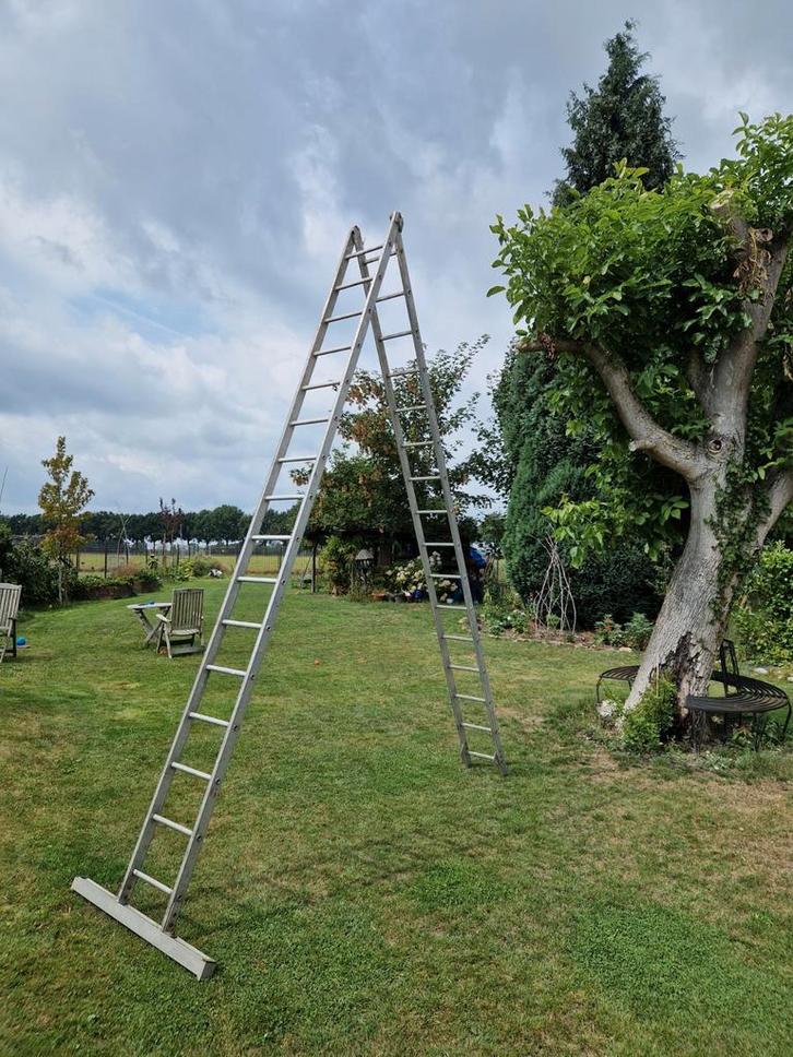 Staande ladder 4 meter, Doe-het-zelf en Verbouw, Ladders en Trappen, Ophalen