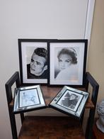 4 Lijsten met filmsterren posters: James Dean & Grace Kelly, Ophalen of Verzenden, Zo goed als nieuw