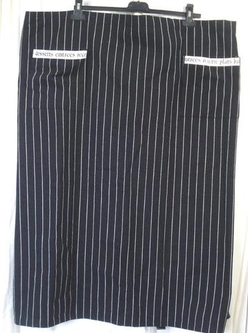 NIEUW! KOKSSLOOF 🧑‍🍳zwart met witte krijtstreep beschikbaar voor biedingen