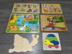 6 houten puzzels, Ophalen of Verzenden, Zo goed als nieuw, Van hout, Minder dan 10 stukjes