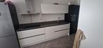 Moderne keuken - Wit & Zwart, Gebruikt, Overige materialen, Wit, Hoekkeuken