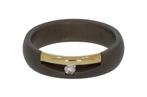 Diamant 14k gouden titanium unisex ring nieuw dames heren