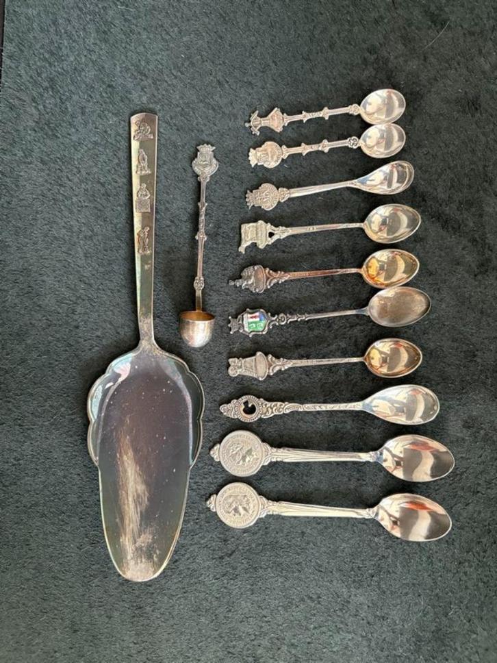 Verzilverde lepeltjes thee lepel Koffie Ver zilver de bestek, Antiek en Kunst, Antiek | Bestek, Ophalen of Verzenden