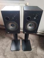 BNS E14 met stands., Zo goed als nieuw, 60 tot 120 watt, Front, Rear of Stereo speakers, Ophalen