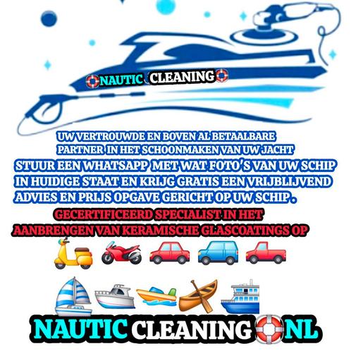 BETAALBAAR REINIGEN VAN UW BOOT NAUTICA NANO GLAS COATING, Watersport en Boten, Accessoires en Onderhoud, Nieuw, Ophalen of Verzenden