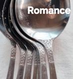 Bestek Romance Stainless set lepels kleine relief bloemetjes, Huis en Inrichting, Keuken | Bestek, Ophalen of Verzenden, Rvs of Chroom