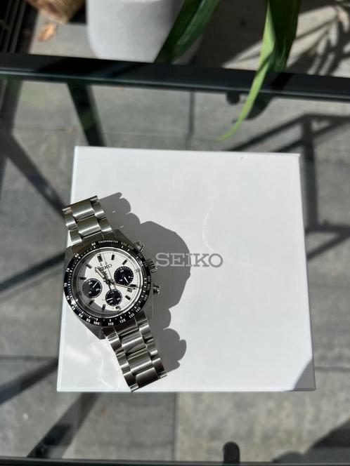SEIKO SPEEDTIMER ‘PANDA’, Sieraden, Tassen en Uiterlijk, Horloges | Heren, Zo goed als nieuw, Polshorloge, Seiko, Staal, Staal