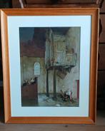 Schilderij organist, Minder dan 50 cm, 50 tot 75 cm, Ophalen of Verzenden, Zo goed als nieuw