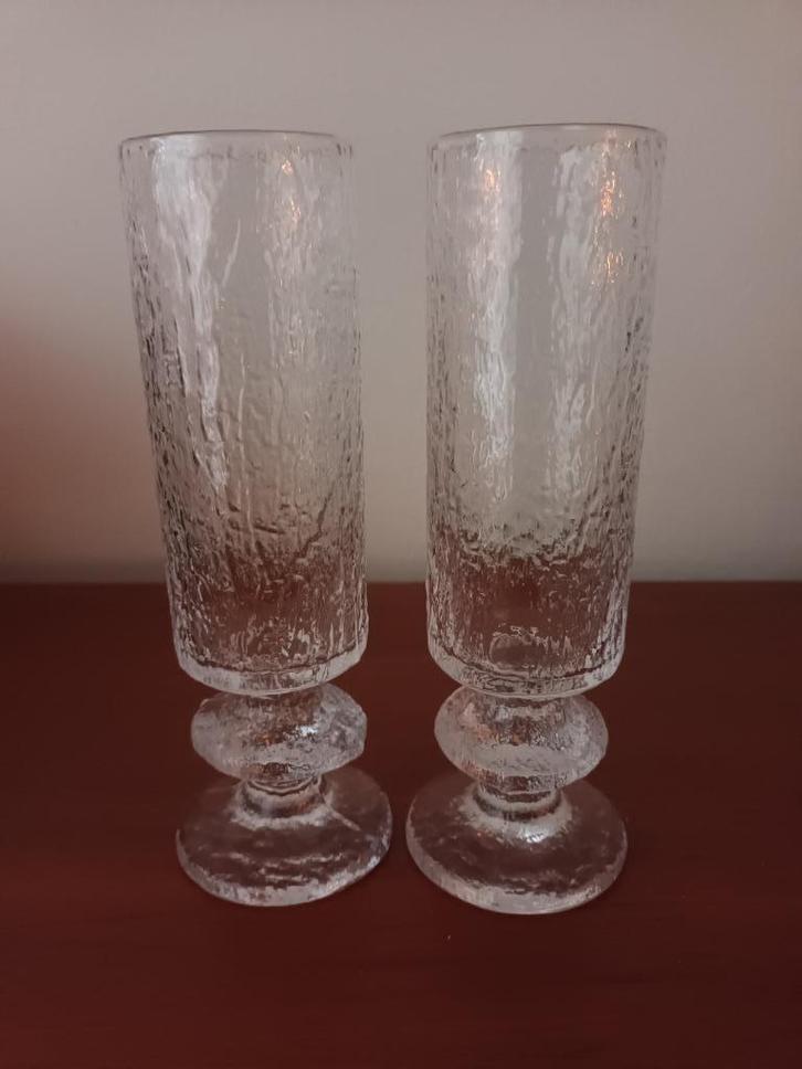 Champagne Flute Glazen, “Senator” by Iittala, Vintage!!, Antiek en Kunst, Antiek | Glas en Kristal, Ophalen of Verzenden