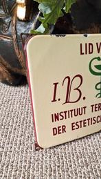 Emaille bord Estetische Chirurgie, Langcat Bussum., Reclamebord, Gebruikt, ., Ophalen of Verzenden