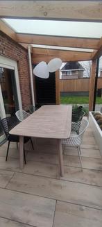 Fabro Tuintafel - Acacia Hout - 215x100cm, Tuin en Terras, Tuintafels, Ophalen, Zo goed als nieuw, Rechthoekig, Hout