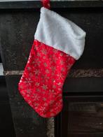Kerst haard sok klassiek rood wit sneeuwvlokjes nieuw, Diversen, Kerst, Ophalen of Verzenden, Nieuw