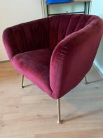 Fauteuil bordeaux rood giga meubel, Huis en Inrichting, Fauteuils, Ophalen of Verzenden, Zo goed als nieuw, Stof