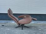 Nette elektrische bruine stoffen relaxfauteuil / relaxstoel, Ophalen, Gebruikt, Minder dan 75 cm, Nvt