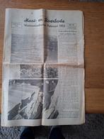 Oude Maas en roerbode watersnood ramp 1953, Verzamelen, Tijdschriften, Kranten en Knipsels, Ophalen of Verzenden, 1940 tot 1960