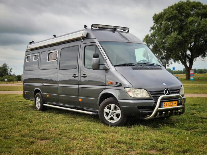 Mercedes Sprinter Buscamper - Nieuwe APK - Camper, Caravans en Kamperen, Campers, Particulier, Buscamper of Camperbus, Mercedes-Benz