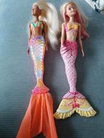 Twee Barbie Zeemeerminnen, Kinderen en Baby's, Speelgoed | Poppen, Ophalen of Verzenden, Gebruikt