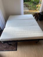 Slaapbank Ikea, Tweepersoons, Zo goed als nieuw, 200 cm, Grijs