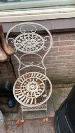 Tuindecoratie stoel gietijzer inklapbaar brocante brocant, Ophalen