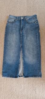 Halflange donkerblauwe midi spijkerrok van Only maat M NIEUW, Maat 38/40 (M), Only, Blauw, Nieuw