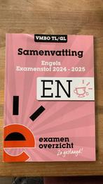ExamenOverzicht - Samenvatting Examenstof Engels VMBO TL/GL, Ophalen, Nederlands, Overige niveaus, ExamenOverzicht