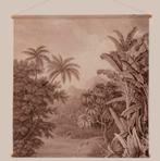HKLIVING Jungle Wandkleed in sepia roze bruin, Ophalen, Bruin, Vierkant, Zo goed als nieuw