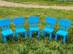 5 Ikea kleuterstoeltjes blauw, Kinderen en Baby's, Kinderkamer | Tafels en Stoelen, Zo goed als nieuw, Ophalen, Stoel(en)