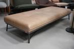 Luxe daybed lounge LENNOX Jess Design metaal leer naturel