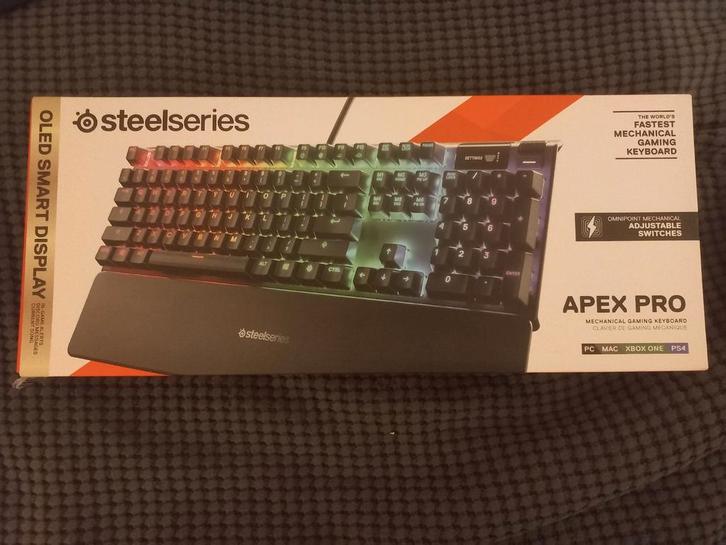 Steelseries Apex Pro - Mechanical Keyboard, Computers en Software, Toetsenborden, Zo goed als nieuw, Qwerty, Bedraad, Gaming toetsenbord