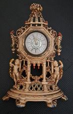 Prachtige antieke schouw klok met engelen., Antiek en Kunst, Ophalen of Verzenden, Koper