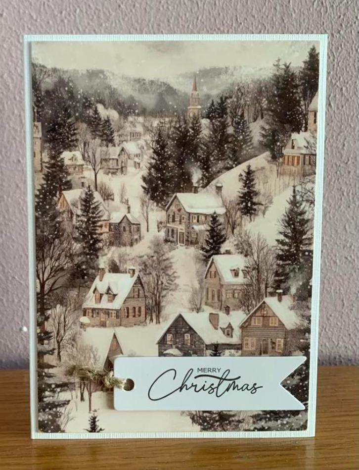 Zelfgemaakte wenskaarten. KERST (7), Hobby en Vrije tijd, Kaarten | Zelfgemaakt, Nieuw, Kerst, Ophalen of Verzenden
