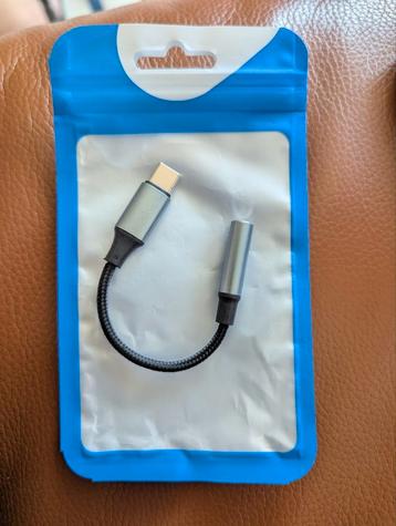 USB-C naar 3.5mm jack adapter – geschikt voor headset/oordop beschikbaar voor biedingen