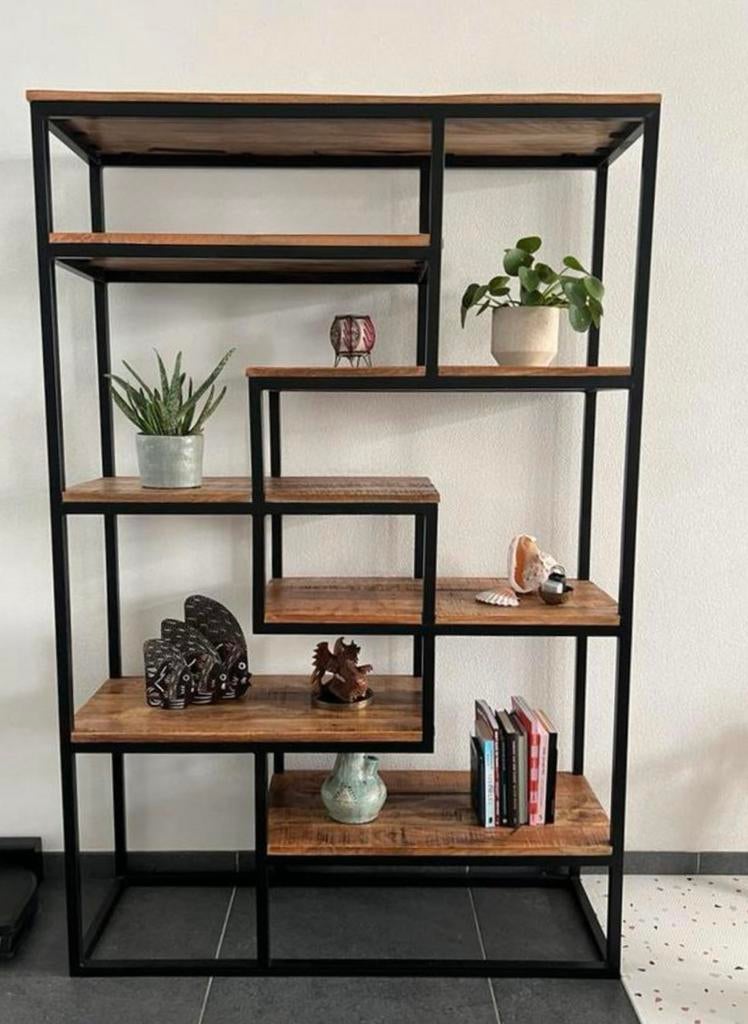 KYAN kast *nieuw collectie Zwart Naturel 180x120x40 cm, Huis en Inrichting, Kasten | Wandmeubels, Ophalen, Zo goed als nieuw, Minder dan 150 cm