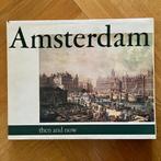 Amsterdam Then and Now, oude gravures naast foto's, Boeken, Gelezen, Ophalen of Verzenden, 20e eeuw of later