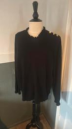 Fabienne chapot pullover trui zwart xxl goud knoopjes roesel, Kleding | Dames, Blouses en Tunieken, Ophalen of Verzenden, Zo goed als nieuw
