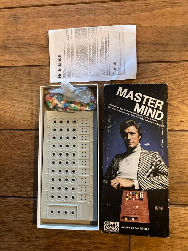 Mastermind Bordspel - Vintage Editie, Hobby en Vrije tijd, Gezelschapsspellen | Bordspellen, Gebruikt, Een of twee spelers, Ophalen of Verzenden