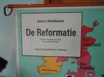 EUROPA  Reformatie Vintage Zeer GROTE Linnen Kaart op rol, Verzamelen, Religie, Overige religies, Overige typen, Gebruikt, Verzenden