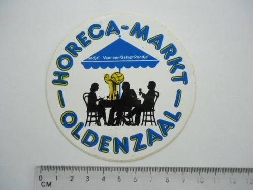 sticker oud Oldenzaal HORECA MARKT cafe bar disco hotel retr, Verzamelen, Stickers, Zo goed als nieuw, Bedrijf of Vereniging, Verzenden