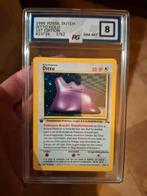 Pokemon Ditto Holo 1st editie 3/62, Ophalen of Verzenden, Zo goed als nieuw, Losse kaart, Foil