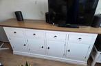 Mooi stevig houten dressoir! wit, Ophalen, 150 tot 200 cm, Zo goed als nieuw, 25 tot 50 cm