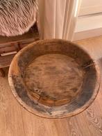 als Nieuw! Prachtige landelijke schaal hout, Ophalen, Schaal, Rond, Zo goed als nieuw