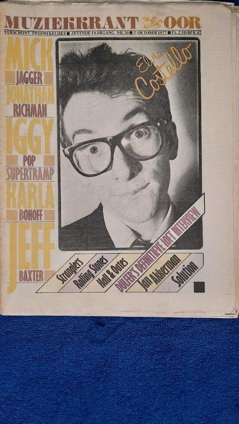 OOR 20-1977 Costello Jagger Richman Iggy Pop Supertramp, Boeken, Tijdschriften en Kranten, Ophalen of Verzenden, Zo goed als nieuw